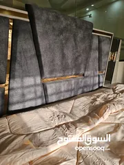  6 غرفة نوم ماستر جديده بتصميم مميز خشب لاتيه تخت جكات مع فضية وبنش إضافي