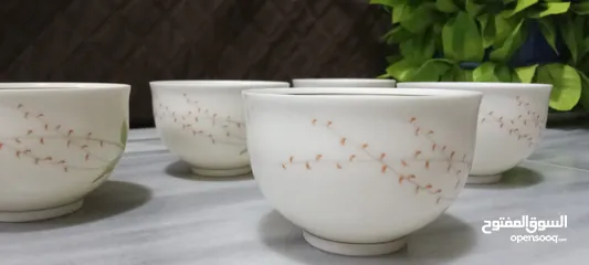  5 زبادي بوظة او لشوربات زجاج اصلي اسمه ( الودع ) ياباني اصلي