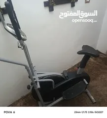  4 جهاز رياضي الدراجه الهوائيه الغزال يدين ثابته ومتحركه مع شاشه