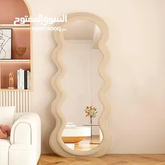  12 مرايا ستاند بإطار مخملي فاخر لمسة فخامة تضيفينها لأناقتك اليومية وديكور منزلك المقاس 160×60 سم
