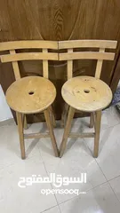  1 كرسي خشب زان ثقيل