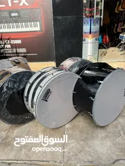  3 طبل عرقسوسي مرابط و زوايه  صناعه سوريه كولتي عالي جديده مع شنته وعصي هديه وكفاله