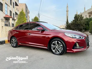  12 هيونداي سوناتا 2018 فل كامل ليميتد فحص كامل كرت ابيض وارد الشركة للبيع بسعر مميز