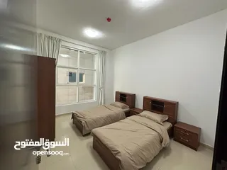  3 اجمل غرفتين وصاله في السيتي تاور النعيميه شارع خليفه. فرش جديد اول ساكن