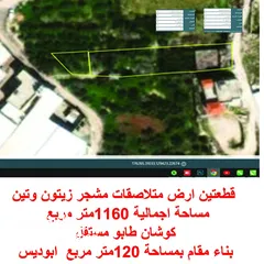 2 ارض للبيع في العيزريه / ابو ديس