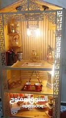  8 طاوله سفر 6 مقاعد و كورنر قهوه و مرجيحه حجم كبير