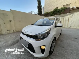  1 كيا بيكانتو مورنينج 2017 فحص كامل كرت ابيض بحالة الوكالة (شاشة+حساسات خلفية+كاميرا)