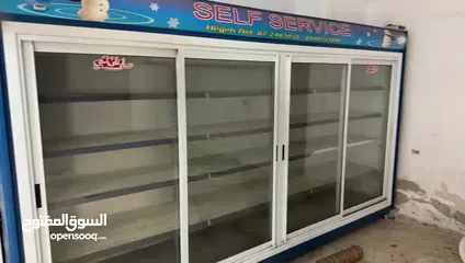  3 ثلاجة محل للبيع مستعملة