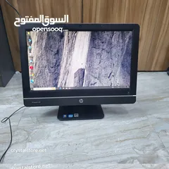  1 كمبيوتر اتش بي i5 الكل في واحد شاشة 20 مدمجة اجعل مكتبك أكثر ذكاءً مع جهاز HP Compaq Pro 4300