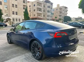  6 Tesla Model 3 Performance 2022  جمرك اليوم ترخيص وتأمين سنه كامله