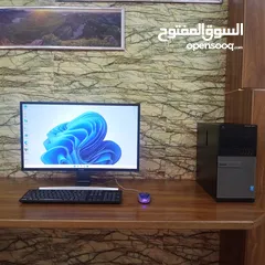  1 للبيع كمبيوتر كامل DEL ديل  (4790 Intel Core i7) مع شاشة منحنية سامسونج 27 انش بحالة ممتازة