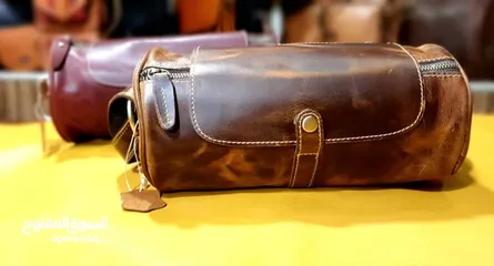  11 Handmade leather handbag. حقيبة يد جلدية مصنوعة يدويا