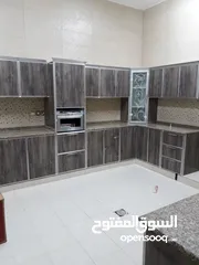  17 aluminium glass and wood cabinet