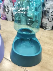  2 حافظات طعام و ماء للقطط والكلاب ،