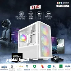  1 اقساط بدون دفعه اولى ( تجميعة كمبيوتر الترا 7 PC Computer ultra7 RTX5070 )