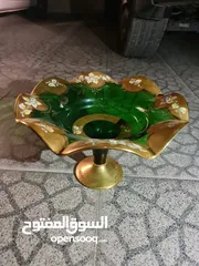  3 فازة أنتيك مطلية ذهب