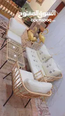  2 قعدة خارجية كراسي + طاولة+ الفرشات   التوصيل للداخل
