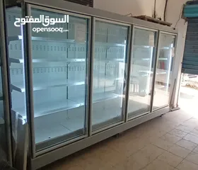  14 ثلاجات دلي عابدين زجاج مستقيم  وزجاج محني +ثلاجات عرض مفتوح ومغلق