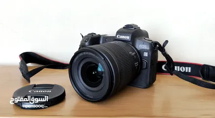  2 Camera Canon R + Lens RF 24-105 + Lens 85 1.8 + adapter + Flash Godox V1
