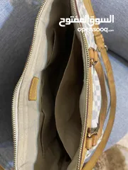  6 LOUIS VUITTON Siracusa GM Damier Azur Shoulder Bag White In good condition  شنتة لويس فيتون