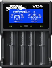  1 شاحن بطاريات رباعي ليثيوم 3.7 فولت 3.7V Battery Charger