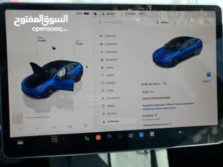  16 Tesla model 3  موديل 2023 بحال الوكالة  ممشى 10 الاف فقط حادث بسيط جدآ بأمريكا مرفق الصور