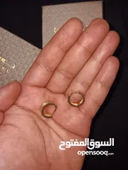 3 18k gold earrings