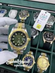  20 رولكس رجالي مرفق علبه وكيس رولكس وكفاله سنه