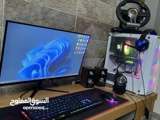  1 كمبيوتر جيمنج مع جميع ملحقاته