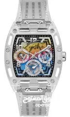  2 GUESS US Men's Rainbow Ombre Multifunction Watch