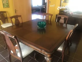  2 Dining Room Set with 8 Chairs and China Closet and Side Table