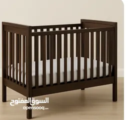  2 سرير بيبي خشب كوته اطفال