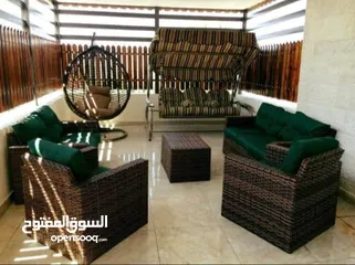  1 كنب رتان يتوفر خماسي 120 ويتوفر سباعي 170