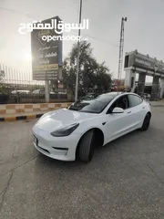  4 تيسلا مودل 3 ....(2023)ستاندر بلسس لون ابيض للبيع