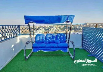 10 مرجيحه ثلاثية #ايطالي  جميع الالوان الفرش قماش وتربورف ضد الشمس والماء والعوامل الخارجية