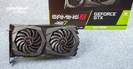  1 كرت شاشة MSI GTX 1650 4GB