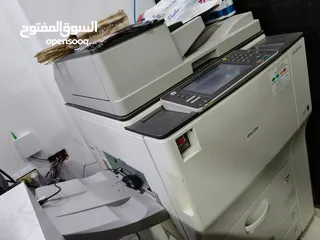  3 ماكنة Ricoh MP 7502 sp للبيع مستعمل خفيف خالية من اي عيوب ( شغل دعك ) ارقى واقوى طابعة وماكنة تصوير