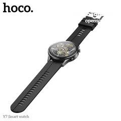  4 HOCO Y7 Smart watch ساعة هوكو  رجالة مميزة جدا تدعم 13 وضع رياضي  تتبع النوم و ضربات القلب بشكل ممتا