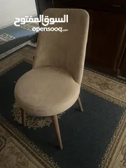  5 طاولة سفرة مع 4 كراسي قماش تقيل