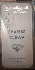  1 "NEW"Cover for SAMSUNG A55 5G  BUSINESS COVER (CLEAR"ENCLOSED"