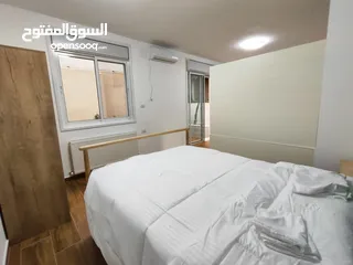  19 شقة جديدة مفروشة مع حديقة للإيجار – عين منجد  شارع إسكان المهندسين