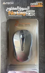  1 ماوس بدون كابل Wireless Mouse A4-Tech جديد في علبته ولم يستعمل
