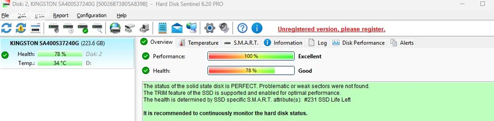  4 Kingston 240GB A400 SATA 3 2.5" Internal SSD SA400S37/240G