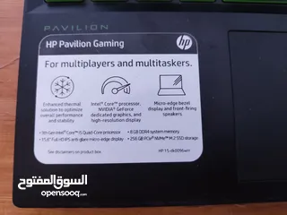  6 لابتوب Hp Pavilion Gaming وبي مجال