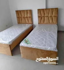  2 BRAND NEW SINGLE FABRIC BED WITH MATTRESS AVAILABLE