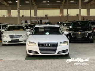  2 اودي A8L كواترو خليجي موديل2013 مالك اول قمه في النضافه الممشى فقط 135000