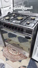  28 غازات إيطالي يونيفرسال مجدد كامل ستانلس ستيل كامل 7 مفاتيح يشتغل فرنو فوق وتحت مع بعض أو كل شوايه لح