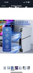  3 Cooling fan PS5 Slim KASTWAV نظام تبريد هادئ و صامت مع 3 مراوح مبرد مع إضاءة 5 volts AC