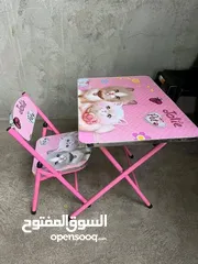  8 مكاتب اطفال الروضة متوفر بتصاميم رائعة للأولاد والبنات مقاس مناسب لعمر الروضة والابتدائي سهل النقل