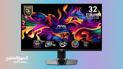  1 MSI QD-OLED 4k 165 hz 32inch monitor (Brand new)